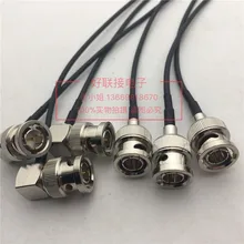 75 Ом BNC поворот BNC локоть радиочастотный, РЧ коаксиальный медь BNC-JJW ультра-мягкая соединительная линия