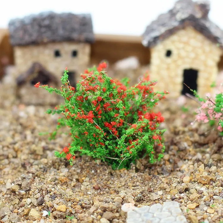 Искусственный куст цветок миниатюрный Сказочный Сад украшение для дома мини ремесло Ландшафтный Декор микро DIY аксессуары