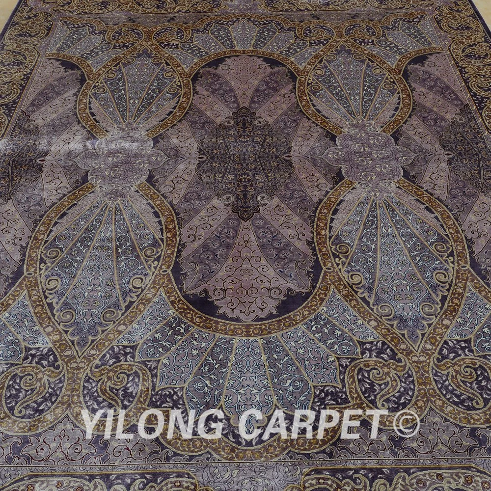 Yilong 6'x9' Vantage фиолетовый Традиционный Ковер для спальни ручной работы персидский шелковый ковер(0737
