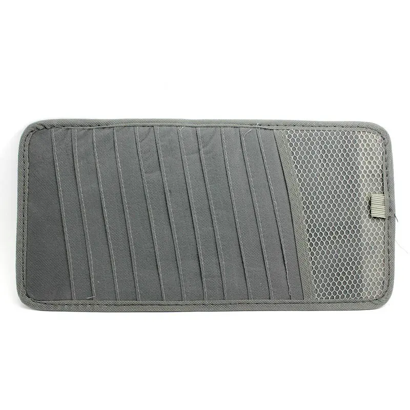 1Pc Gray Color 12 Slot CD DVD Disc Storage Pouch Bag Holder Case for