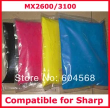 High quality color toner powder compatible for Sharp mx2600/3100 Free shipping