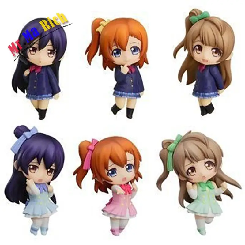 

Anime Love Live! School Idol Project Juguetes Pvc Action Figures Brinquedos Model Doll Kids Toys 6pcs/set Kousaka Honoka Minami