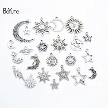 BoYuTe Прямая с фабрики микс 23 стиля тибетская Серебряная Звезда Луна солнце подвеска Подвески Diy сплав ювелирные изделия аксессуары