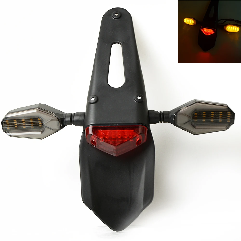 

Motorcycle Motorcross Rear Fender Taillight Turn Signal Pit Dirt Bike for YAMAHA SEROW225 250 TTR 250 600 XT250X TRICKER XTZ250