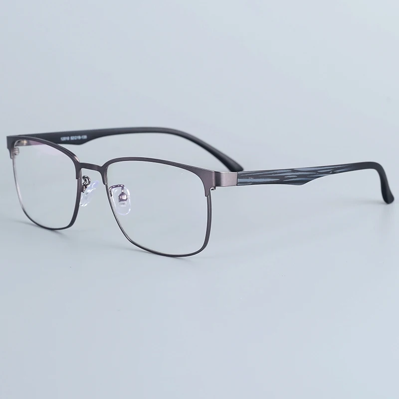 QIFENG оправа для очков, мужские компьютерные оптические очки по рецепту, оправа для мужских прозрачных линз QF12010 - Цвет оправы: 12010 Gun-gray