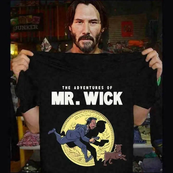Черная футболка John Wick The Adventure of Mr. S-3XL рубашка Feyenoord 2019 | Мужская одежда