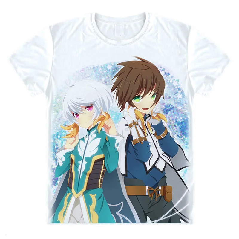 Футболка с принтом из мультфильма Tales of Zestiria футболка сори розы Alisha Diphda Edna для