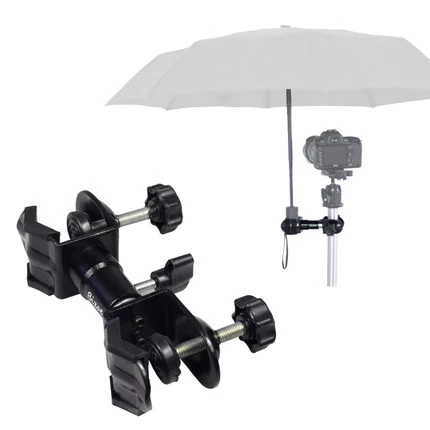 Camera Umbrella Holder Clip,Outdoor Camera Umbrella Holder Clip Clamp Bracket Support for Tripod Photographic,Photography Accessory