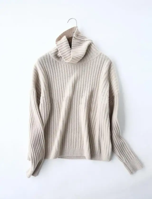 GUESOD, женский свитер, модный, Осень-зима, Новое поступление, рубашка с отложным воротником, Женская плотная вязка, свободный, тонкий, базовый свитер