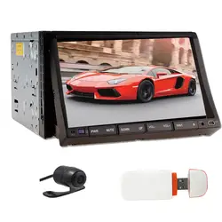 2din автомобиля Радио двойной 2 DIN Электроника для автомобиля dvd-плеер GPS Автомобильные ПК стерео IPOD Бесплатная Географические карты +