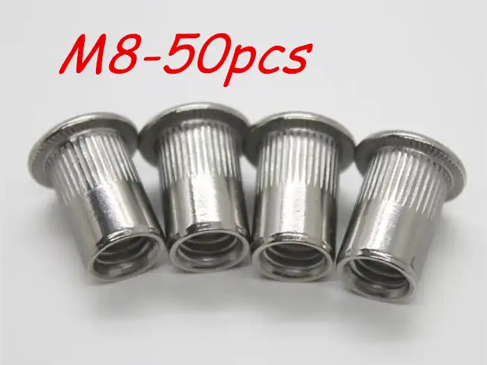 M8 Метрическая нить 304 нержавеющая сталь заклёпка гайка Rivnut с кольцевой вставкой 50
