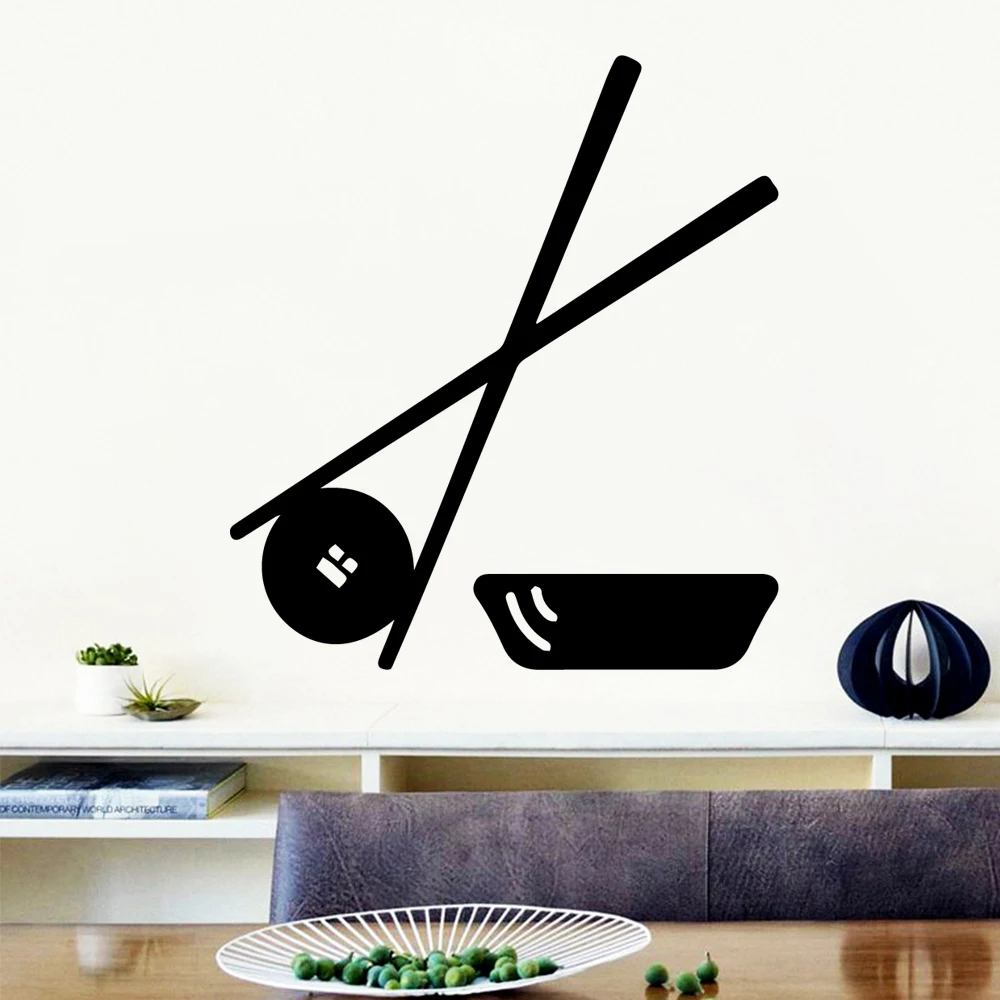 

Diy Chopsticks Sushi Vinyl Self Adhesive Wallpaper For Kids Room Living Room Home Decor Removable Mural naklejki