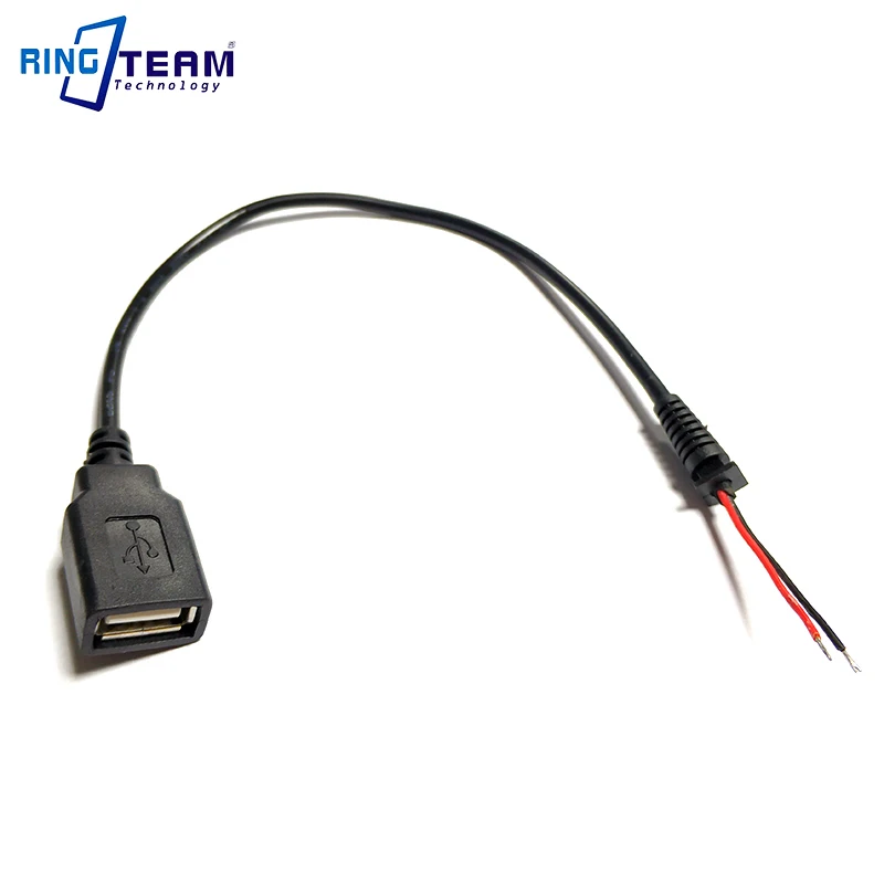 

30CM Charging Cable Power Cord Wire USB Female Connector for Adapter Digital Cameras Camcorder MP3 MP4 Mobile Pone Pad