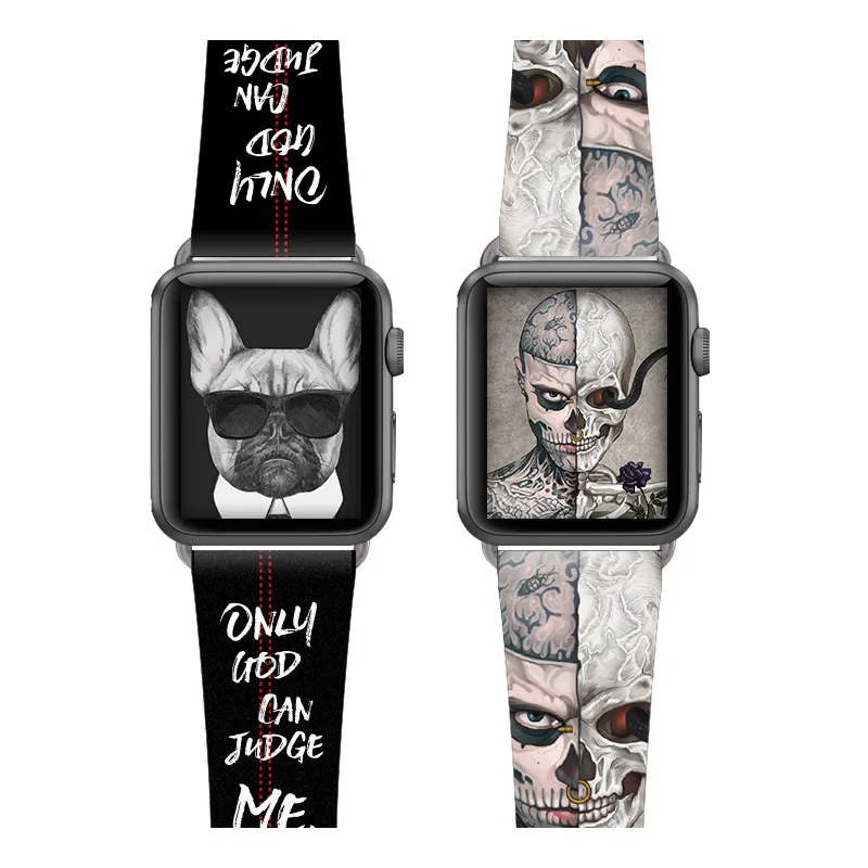 Ремешок из натуральной кожи для Apple Watch Series 4 браслет наручных часов 1 2 3 38 мм 42