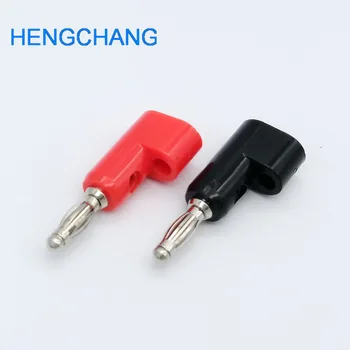 

10pcs 4mm banana plug Red and Black 4mm Solderless Side Stackable Banana Plug
