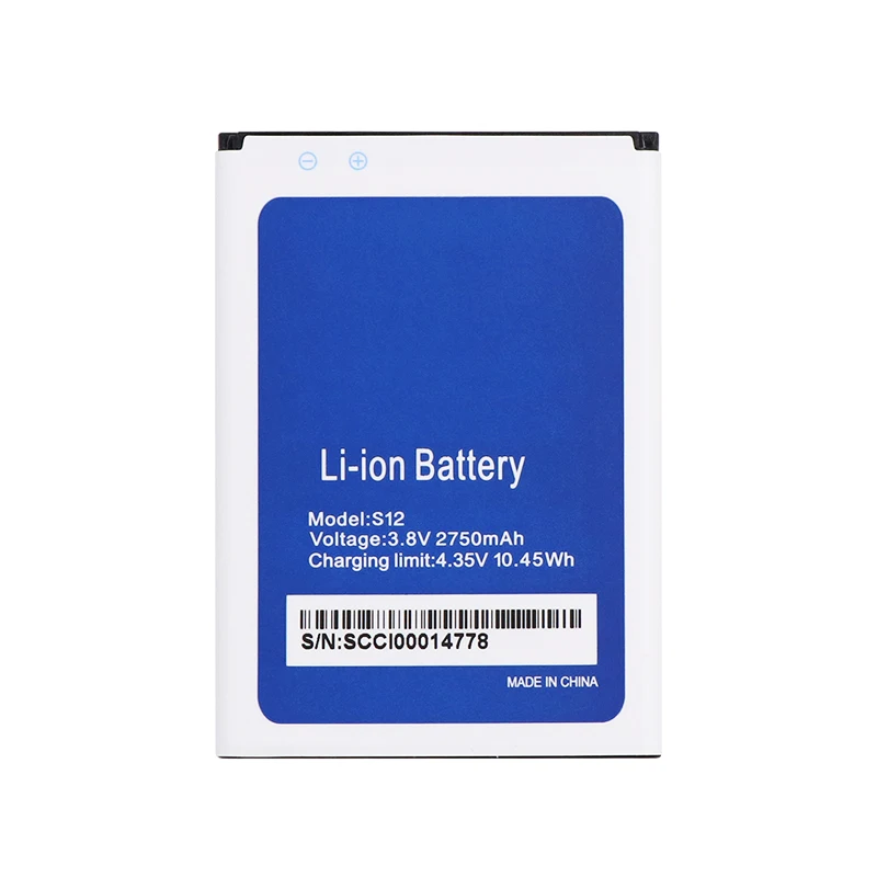 

New 2750mAh S 12 Replacement Battery For HOMTOM S12 Bateria Batterie Baterij Cell Mobile Phone Batteries