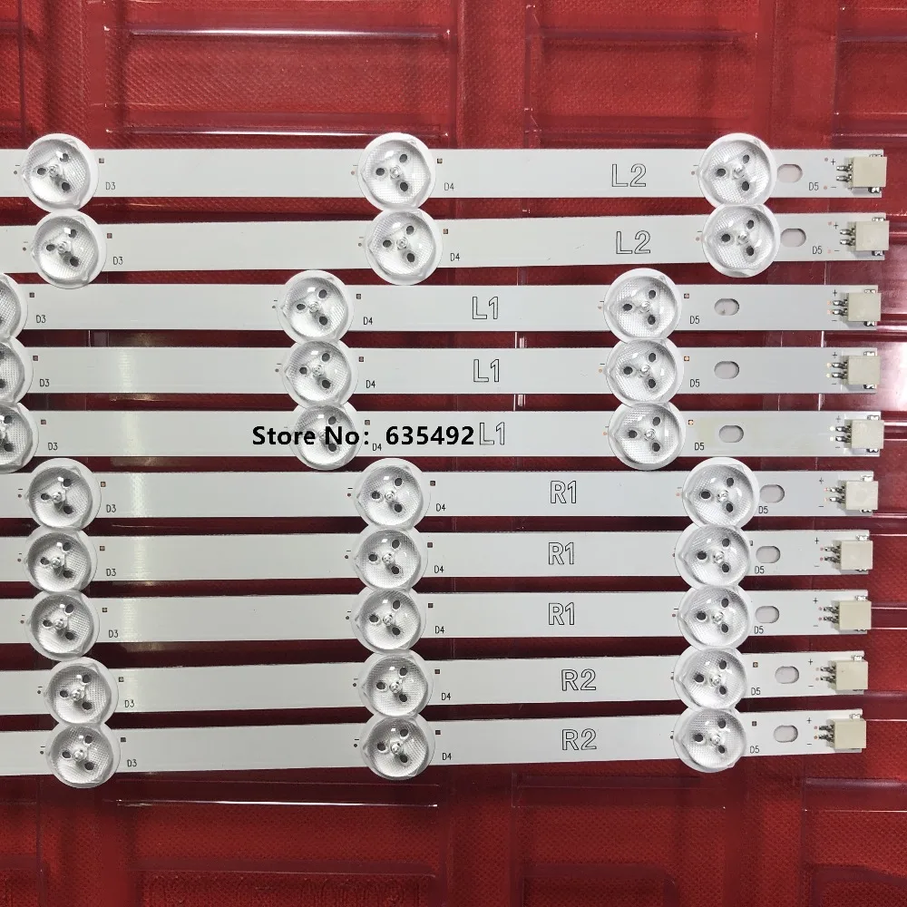 10 шт. светодиодный полосы 6916L 1338A 1339A 1340A 1341A для LG 42LA6200 42LA6208 42LN549E 42LN541C 42LN5406