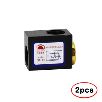 

1Pair 1/8" 1/4" 3/8" 1/2" Pneumatic Air Quick Exhaust Valve QE-01 QE-02 QE-03 QE-04 Vent Valve QE 01 02 03 04