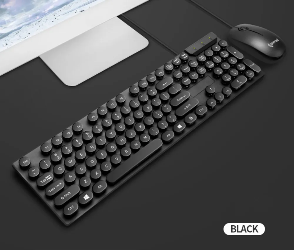 Teclado Gaming 1 комплект Проводная противобрызгивающаяся игровая клавиатура ПК в стиле панк геймерская мышь офисная для компьютерной мыши и клавиатуры Klavye