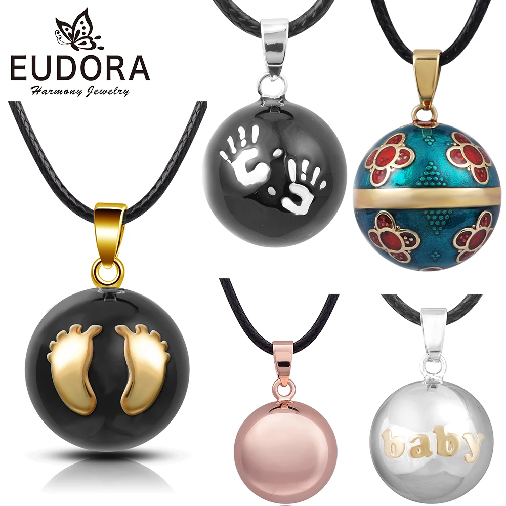 

Baby Angel Caller Necklace Pendant Pregnancy Chime Ball With 45inch Chian Mexcian Bola Pendants Wishing Balls Jewelry Gift