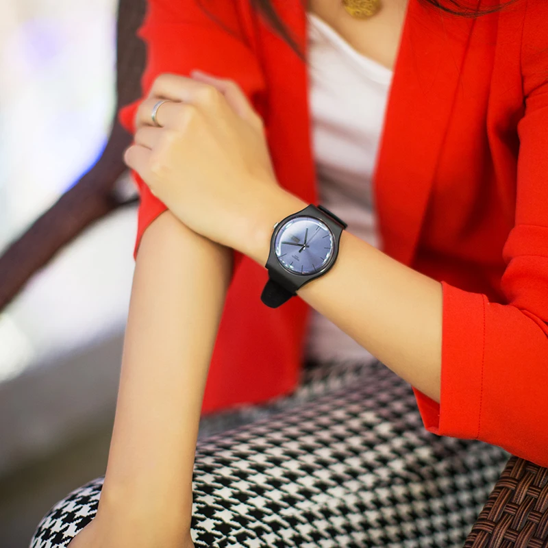 Часы swatch оригинальные красочные серии черные кварцевые мужские часы