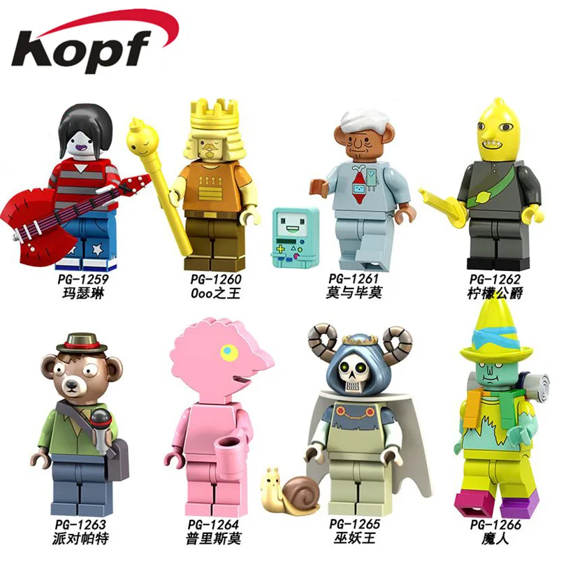 

PG8140 Single Sale Building Blocks Adventure Time Figures Matherine King of Ooo Party Pat Prismo Bricks For Children Gift Toys