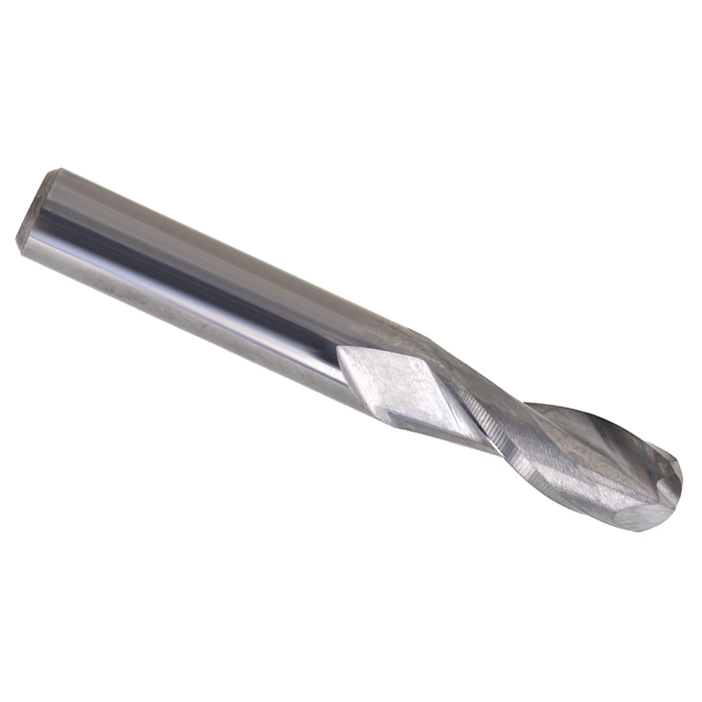 Carbide Ball Nose CNC Router Bits 17mm End Mills Cutter 6mm Dia Shank Silver