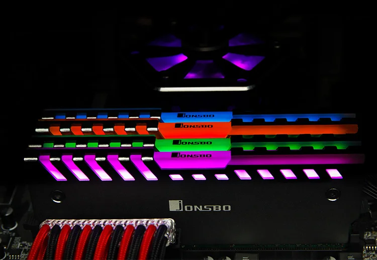 JONSBO RGB RAM سترة الذاكرة غرفة التبريد RAM غطاء قذيفة من RAM الحرارة بالوعة RGB تضيء دعم هالة 2 قطع JONSBO RGB RAM سترة الذاكرة غرفة التبريد RAM غطاء قذيفة من RAM الحرارة بالوعة RGB تضيء دعم هالة 2 قطع