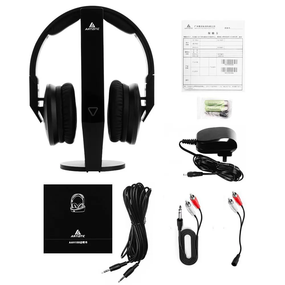 2,4 ГГц Беспроводные телевизионные наушники Artiste ADH500 беспроводные ...