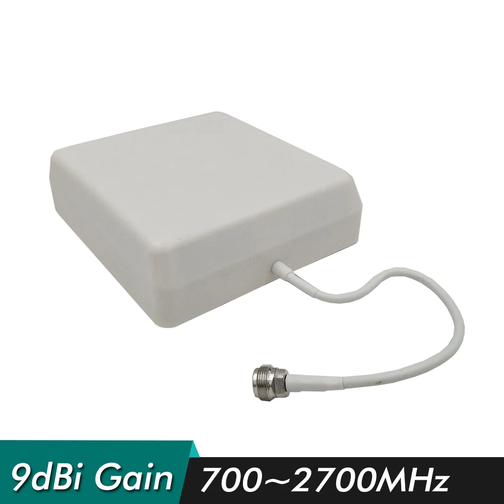 

700~2700MHz 9dBi Gain Outdoor Panel Antenna N-Female 0.3m External Antenna for 2G 3G 4G Signal Booster Cellphone Signal Repeater