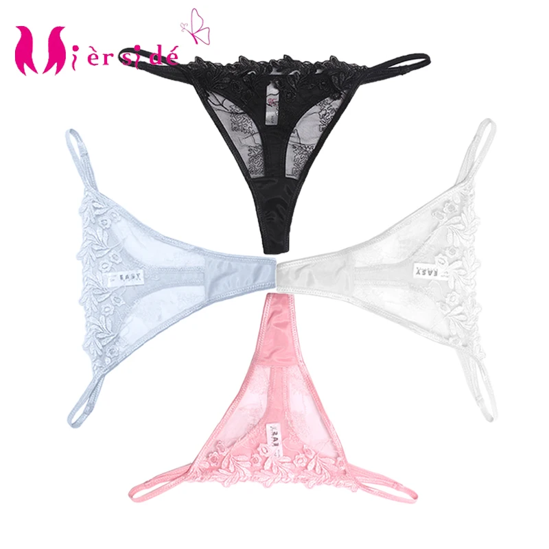 

Mierside 606 3PCS /Lot thong sexy lingerie girls' underwear embroidery women panties style G-string