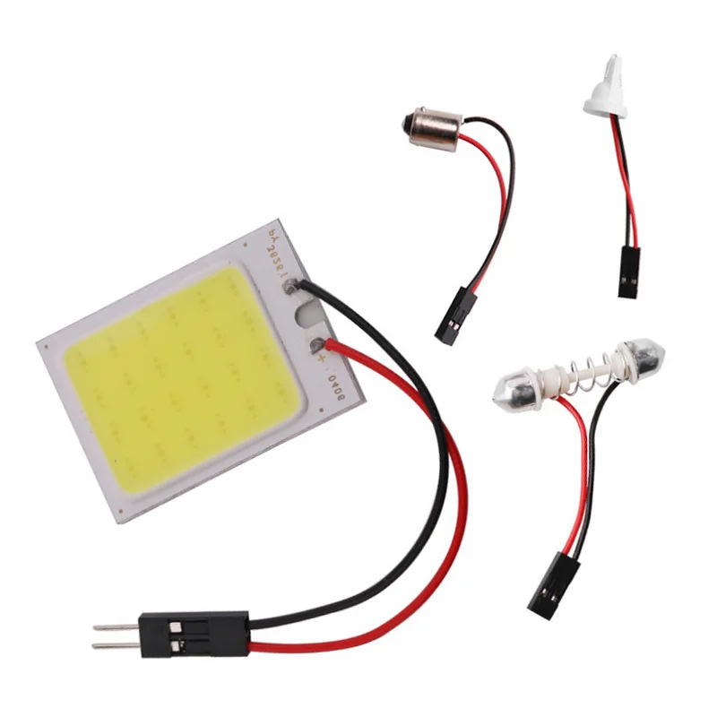 

1 Set LED 12V Xenon White T10 24SMD COB LED Dome Map Light Bulb Car Interior Panel Lamp Interior LED bulbs car styling