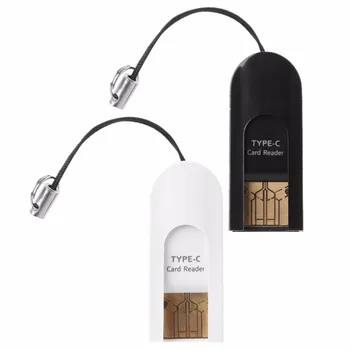 

Two In One USB Type C To USB 2.0 Type A Micro SD TF Memory Card Reader Adapter