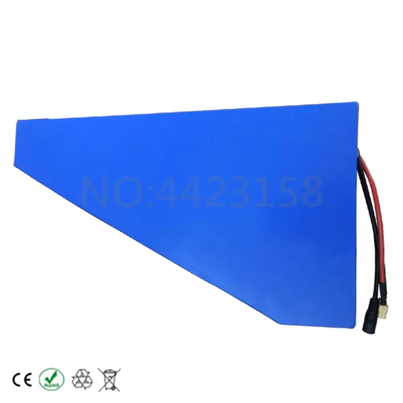 Top Free Customs Tax 14S6P 1500W 52V 21AH Triangle Battery 51.8V Electric Bike Battery with Free Bag use SAMSUNG /Sanyo 3500MAH cell 2