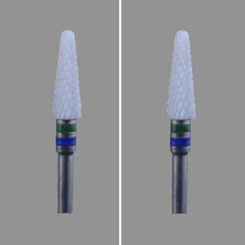 

White Zirconia Ceramic Dental Lab Burs -2Pcs/Lot-- Conical Shape - Cross Cut-0402.060