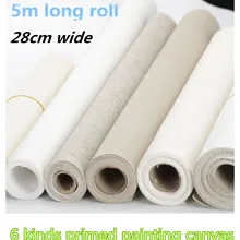 0,28 м* 5 м roll художник масло акриловой живописи из хлопка и льна загрунтовать Studio рулон холст