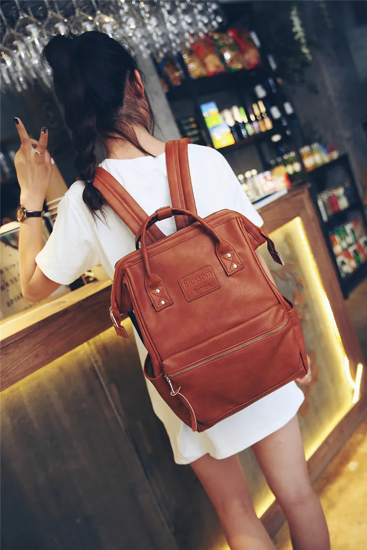 Fashion Mummy Diaper Bag Backpack Leather Waterproof Maternity Nappy Bag Large Capacity Travel Mother Handbag For Mom Baby Care (13)