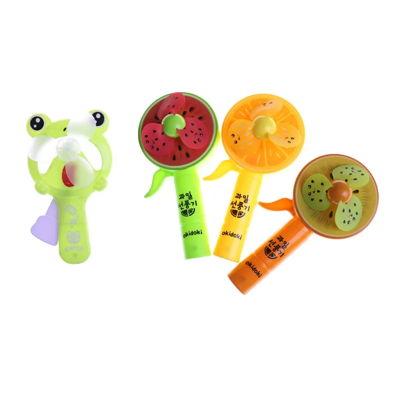

Portable Hand Press Cooling Cute Cartoon Toy Mini Handheld Fan Push-type Handheld Frog Fruit Fan