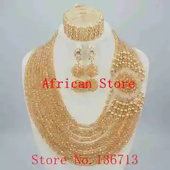 

Lovely Purple Single African Women Beads Jewelry Set Nigerian African Beaded Necklace Set Handmade Style Free Shipping SD102-6