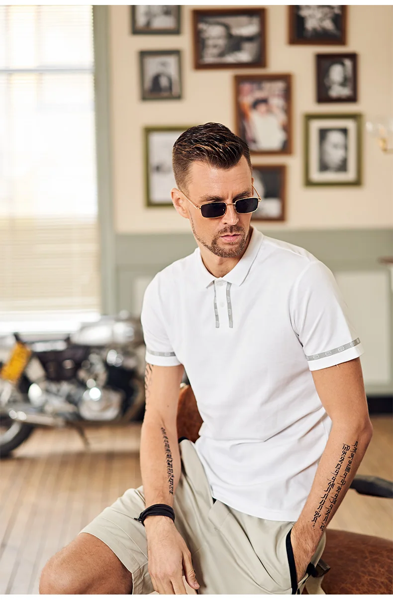 verão algodão preto casual camiseta polo seco camisa polo masculina t3707