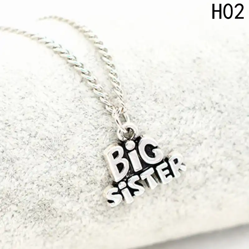 Jewelry Necklace Big Sister Little Sister Statement Floating Pendant Fashion Girl Necklace For Sister Gifts Jewelry Necklace Big Sister Little Sister Statement Floating Pendant Fashion Girl Necklace For Sister Gifts