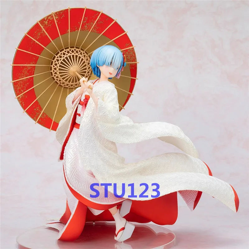 

Re:Life in a different world from zero Rem Rem Shi Ro Mu Ku Oil paper umbrella Scene version PVC Model Toy Boxed 28cm N895