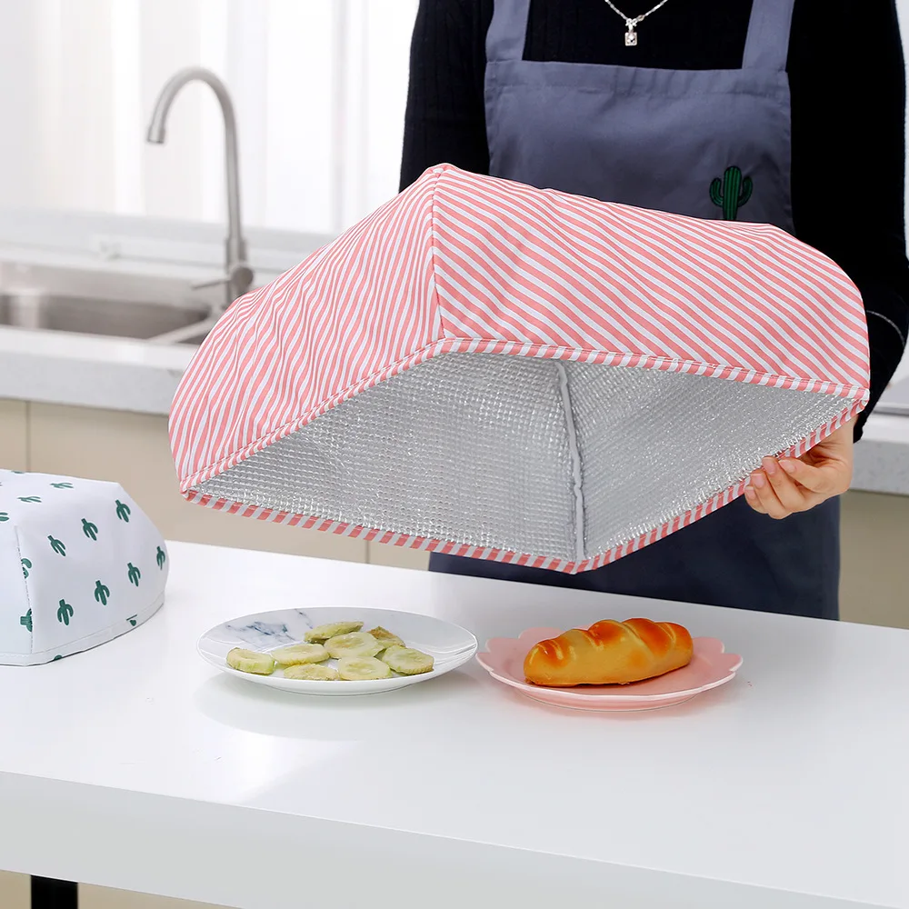 

Foldable Food Covers Keep Warm Aluminum Foil Dishes Cover Insulation Kitchen Table Accessories Tools D1A1