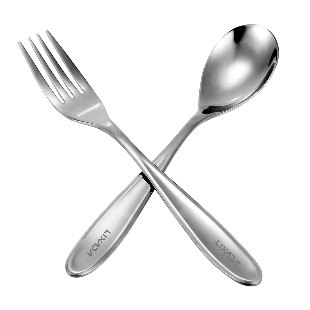 Lixada titanio cuchara tenedor cubiertos ligero de longitud completa cena tenedor cuchara casa Camping al aire libre senderismo mochila