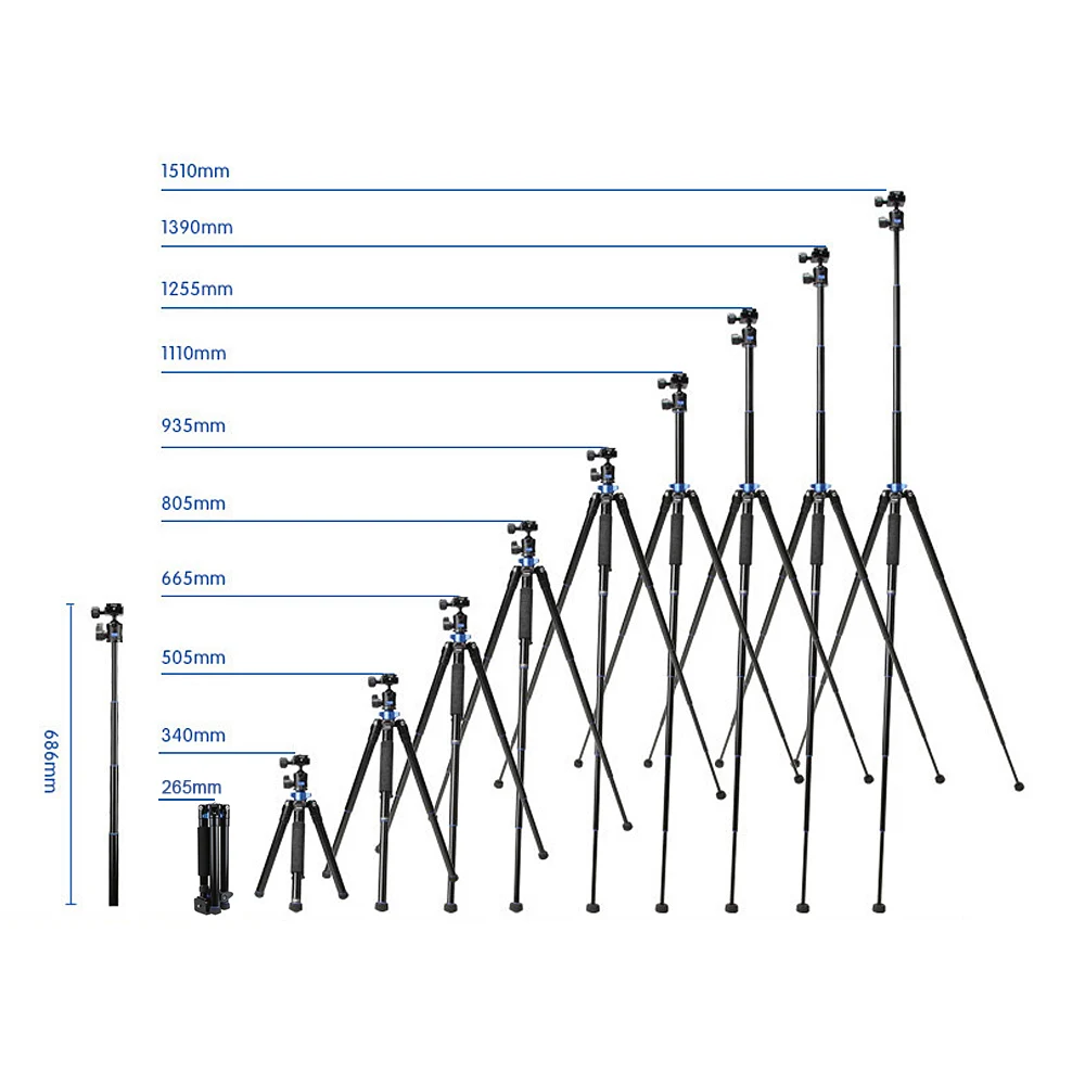  hot sale Benro tripods IS05 reflexed Self lever travel light tripod Selfie Stick Monopod for Smartp
