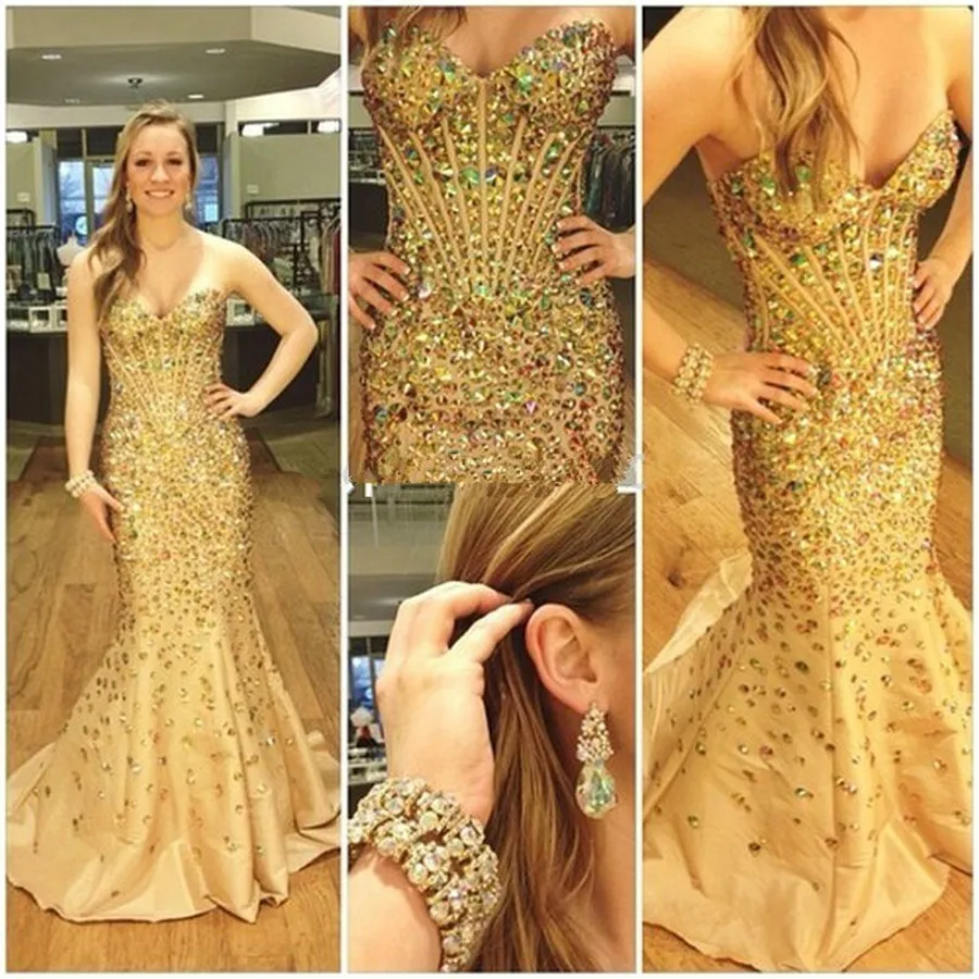 Wedding Amazing Prom Dresses popular amazing prom dress buy cheap lots from luxuries dresses 2016 vestidos de formatura vestido festa heavy colorful crystal women mermaid