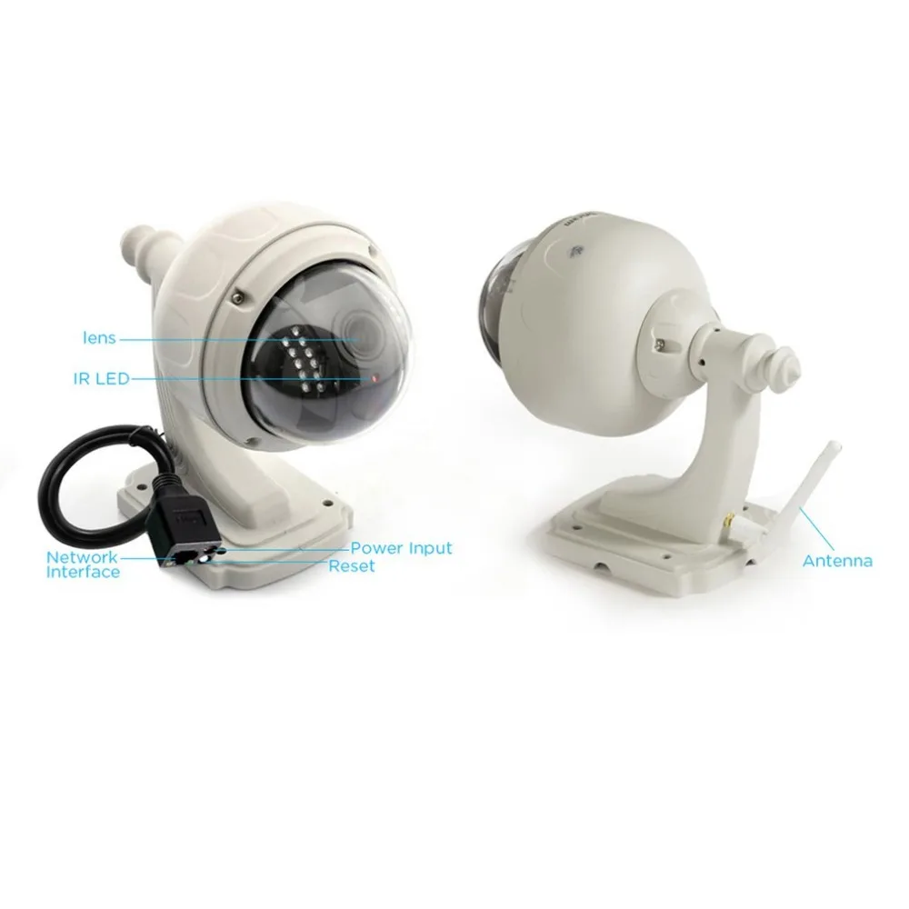 

720P HD IP Camera 4x Zoom Onvif 2mp Surveillance Night Vision Outdoor Camera Wireless Monitor Security Camera