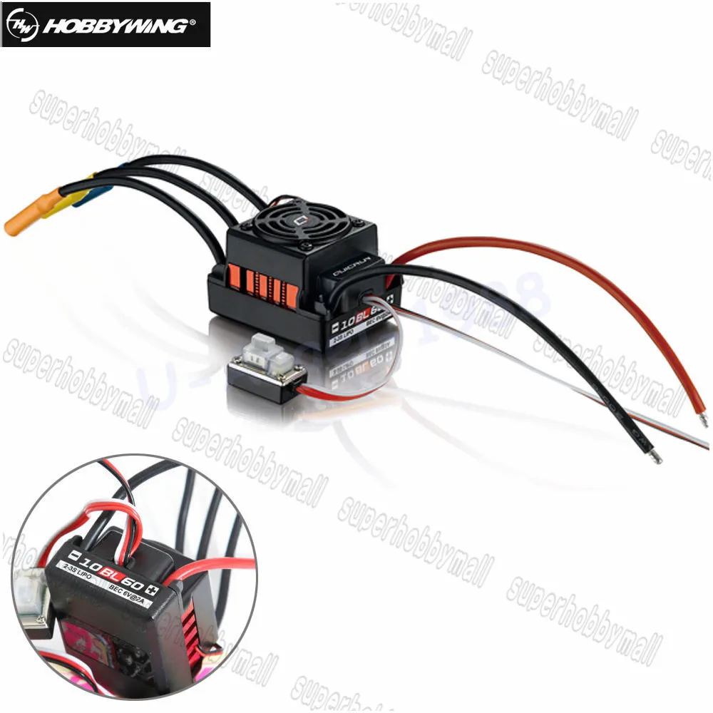 1 шт. Hobbywing QuicRun QUICRUN WP 10BL60 60A водонепроницаемый ESC для 1/10 спортивного