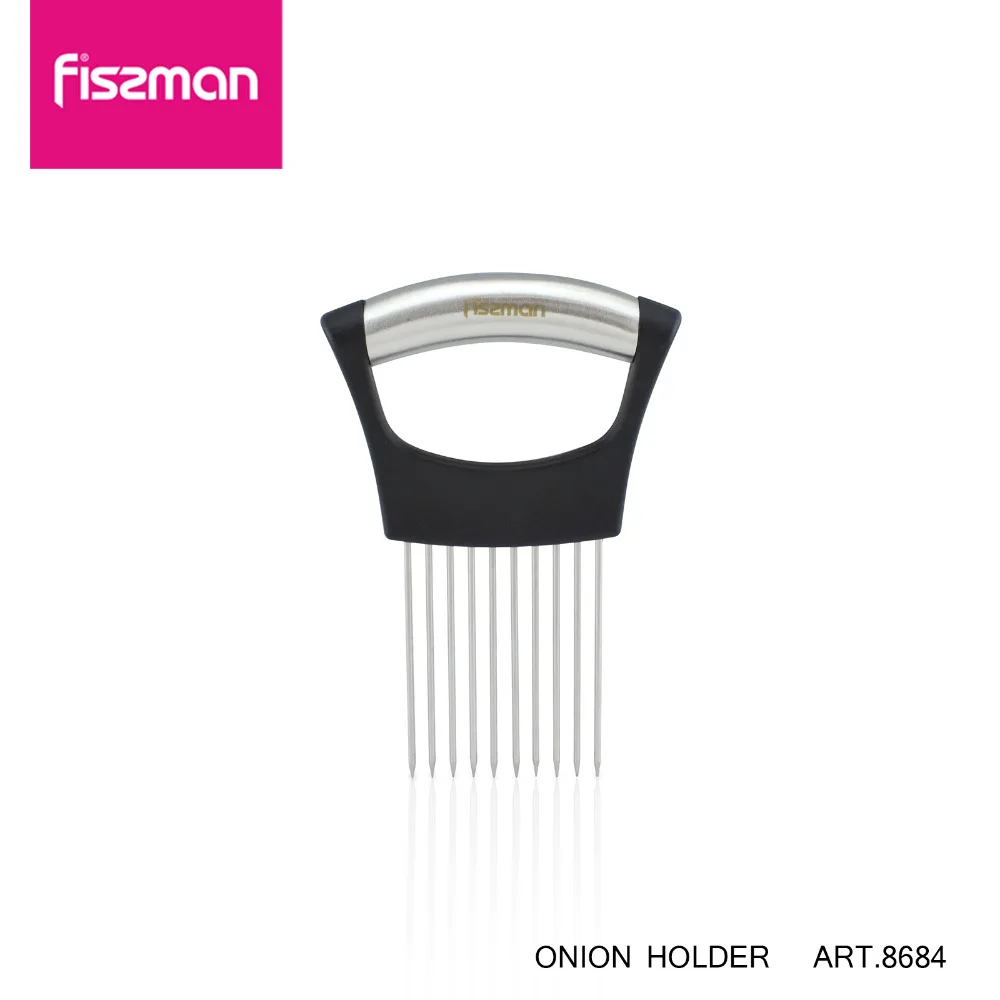 

Fissman Onion Holder Fork Stainless Steel Tomato Slicer Cutter For Slicing Meat-1Pcs
