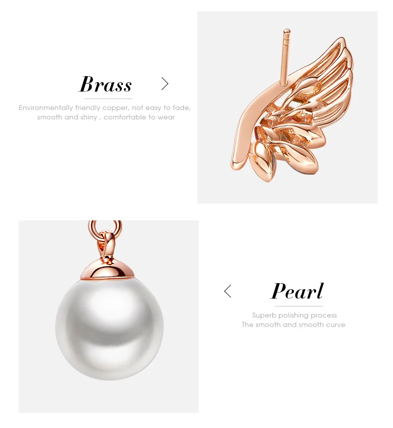Women's Angel Wings Stud Earrings (6)
